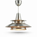 Metal pendant light fixture for dining room or kitchen 25 x 25 x 30cm